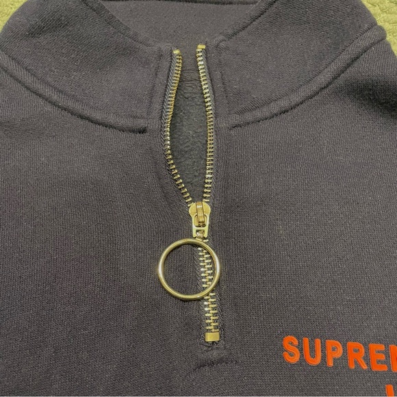 Forever 21 Navy Quarter Zip - Picture 3 of 7